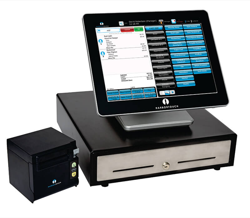 Restaurant POS with cash drawer