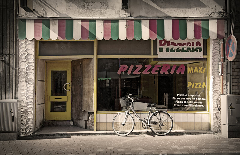 Pizzeria storefront for POS system